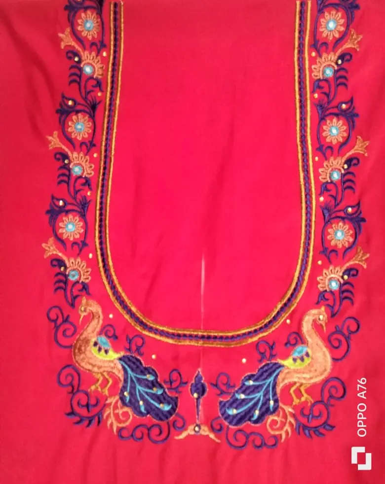 Peacock embroidery